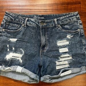 No Boundaries Cute Distressed Short Jorts